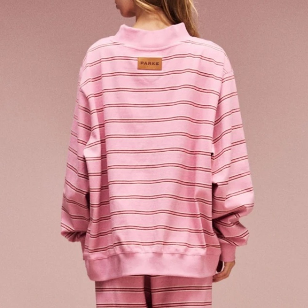 New in packaging Parke Striped Mockneck Pullover sz S/M